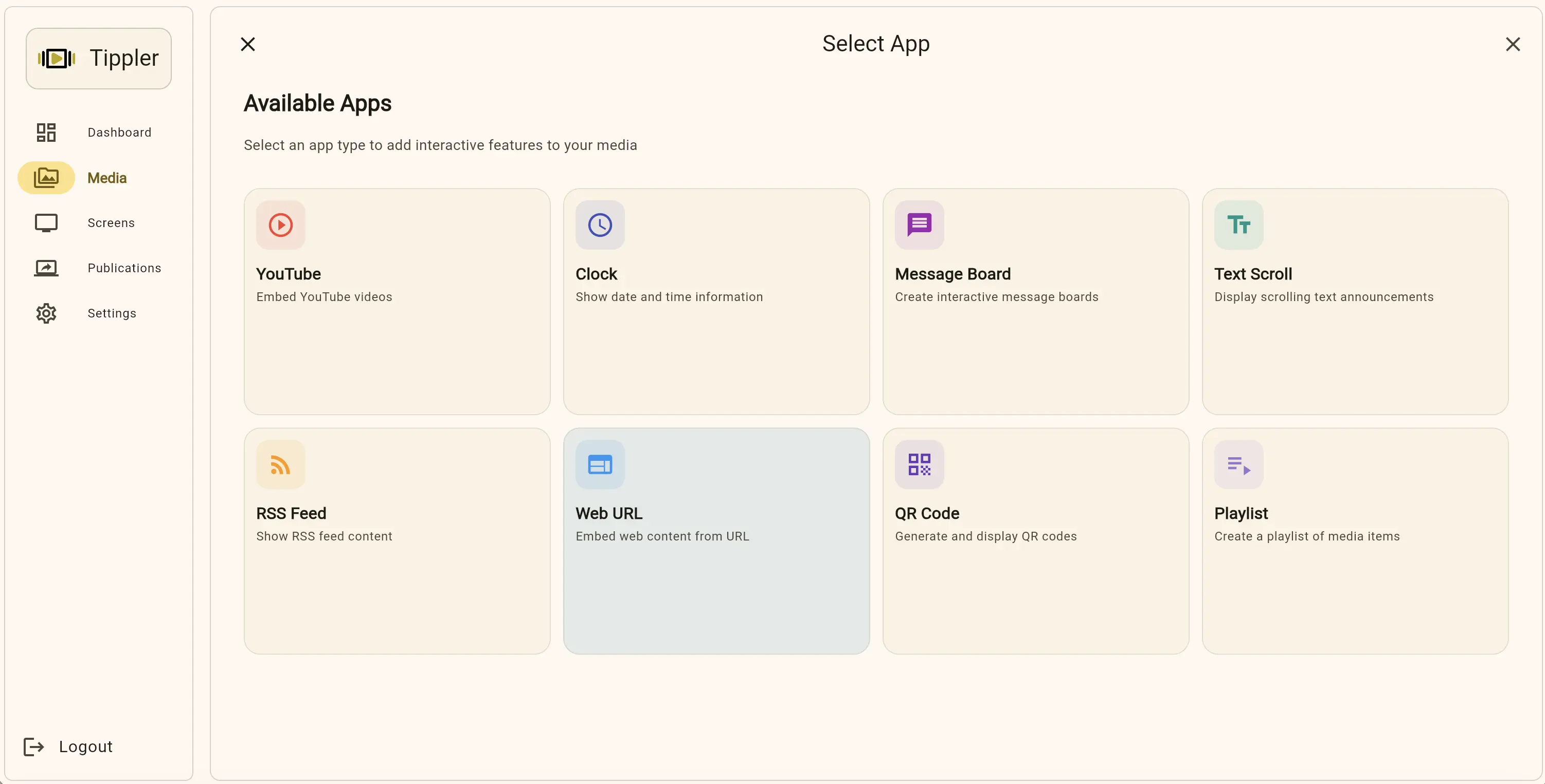 App Selection