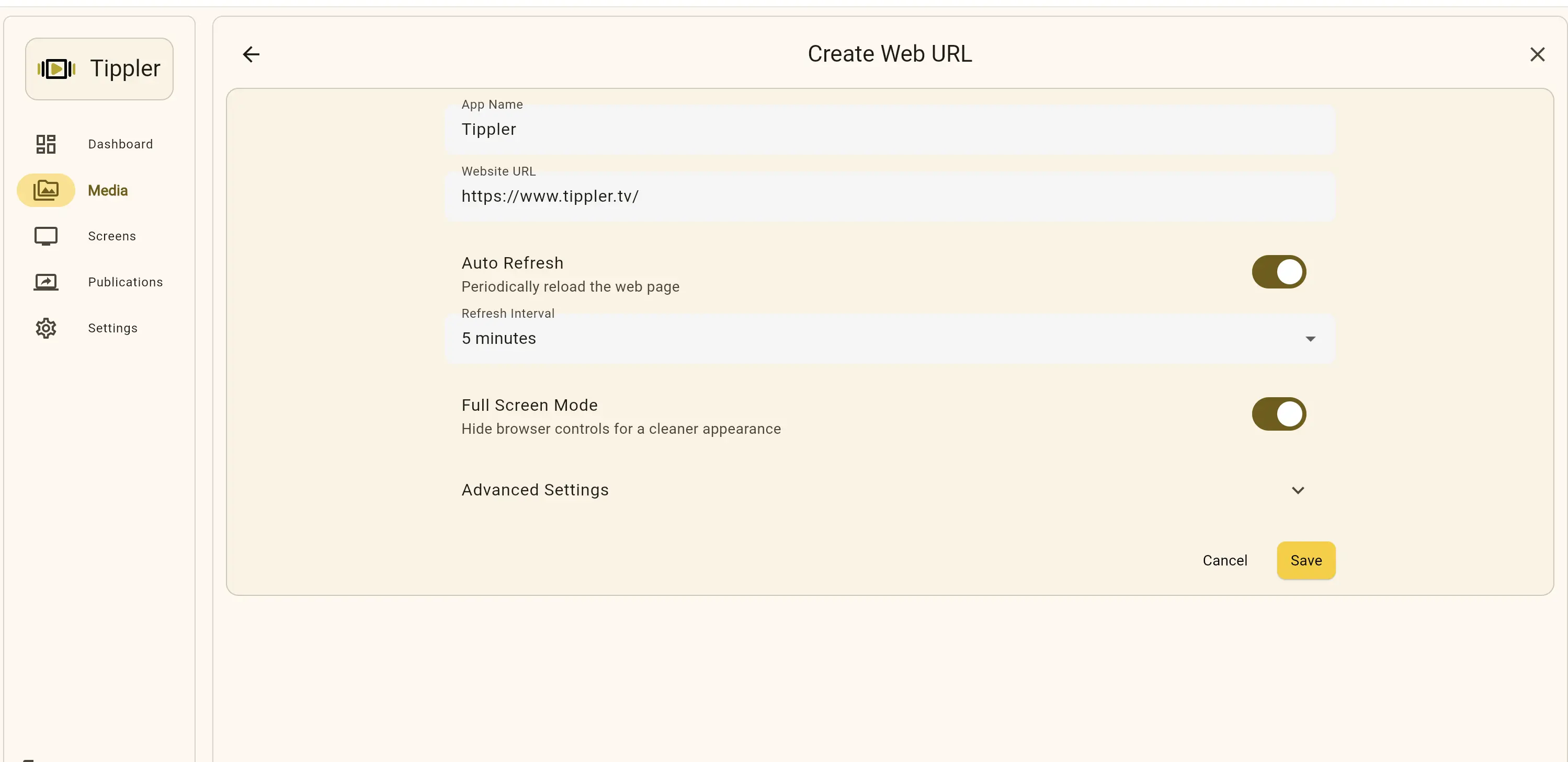 Web URL App